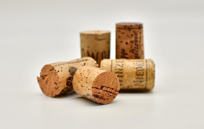 Wine cork bulletin board